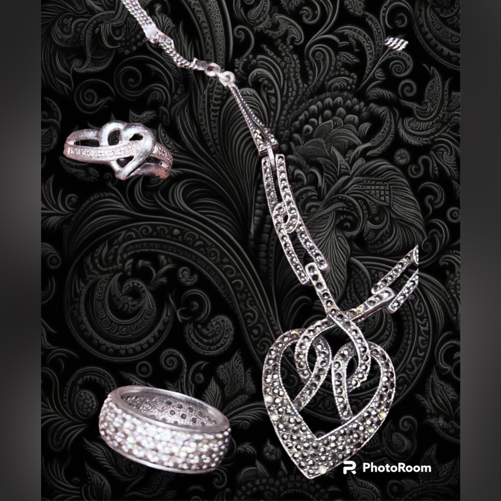 925 marcasite jewelry bundle all sterling silver vintage